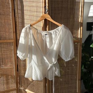 Peplum Wrap Top